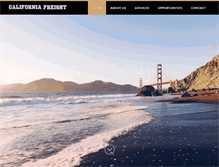 Tablet Screenshot of calfreight.com